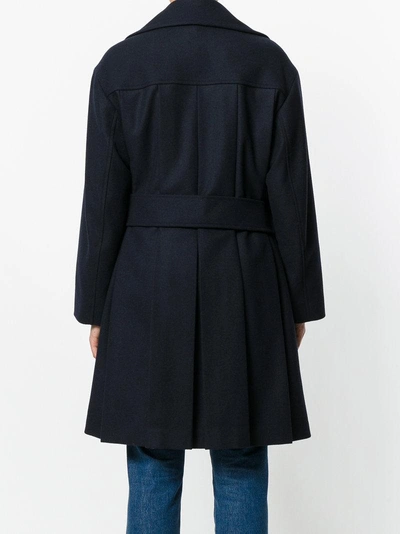 Red Valentino Wool-blend Coat In Blue