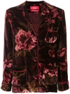 F.R.S FOR RESTLESS SLEEPERS F.R.S FOR RESTLESS SLEEPERS FLORAL VELVET JACKET - RED,CA000110TE0016812341479
