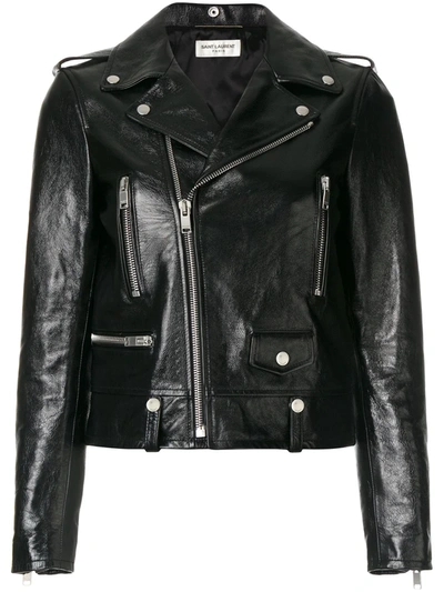 Saint Laurent Classic Biker Jacket In Black