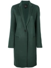 THEORY THEORY DOUBLE-FACED ESSENTIAL COAT - GREEN,H080140512356794