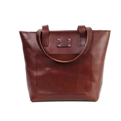 The Dust Company Mod 147 Tote In Cuoio Havana In Brown