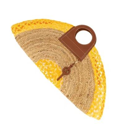 Otrera Taco Yellow Handbag In Yellow/orange