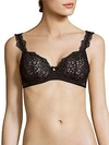 LA PERLA Edenic Lace-Trim Bikini Top,0400093925975