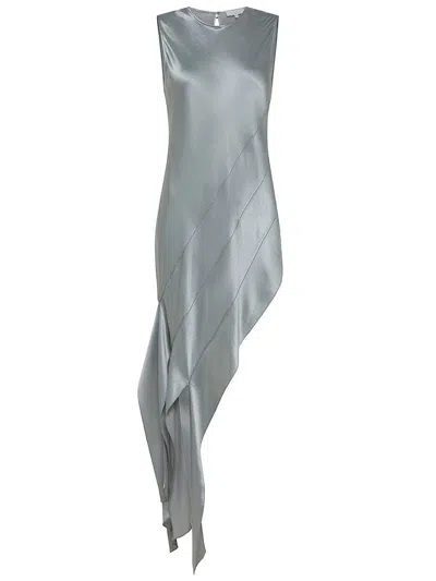 Antonelli Asymmetric Hem Shirt In Grey
