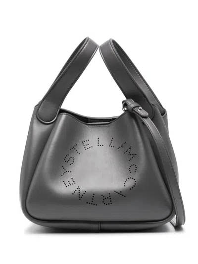 Stella Mccartney Logo-perforated Cross Body Bag In Burgundy