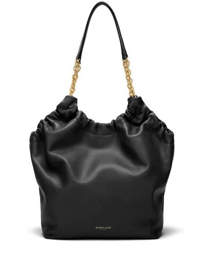 Demellier Black Miami Leather Tote Bag