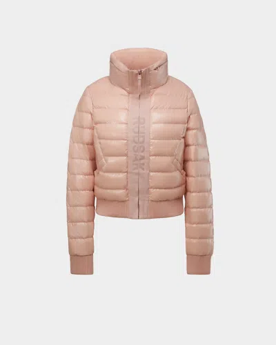 Rudsak Solene Women's Glossy Light Down Jacket In Pink