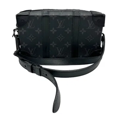 Pre-owned Louis Vuitton Soft Trunk Canvas Wallet () In Black