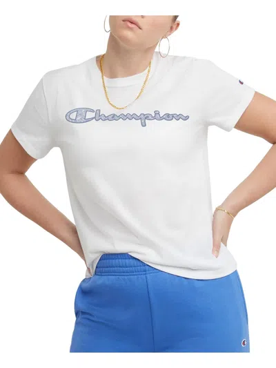 Champion Womens Logo Shirts & Tops In White
