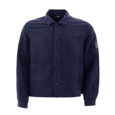 C.p. Company C. P. Company C. P. Company Cotton Men's Shirt In Blue