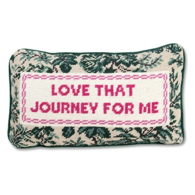 Furbish Studio Love That Journey Needlepoint Pillow In Beauty: Na