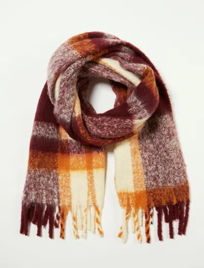 Lucky Brand Recycled Blanket Scarf In Pink