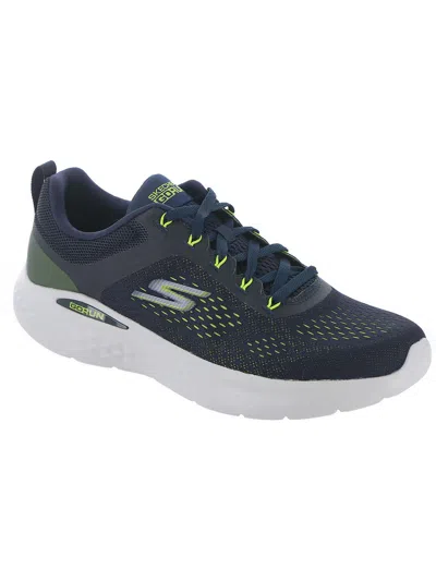 Skechers Go Run Lite Mens Fitness Lace Up Casual And Fashion Sneakers In Multi