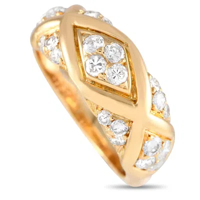 Van Cleef & Arpels 18k Yellow Gold 0.77ct Diamond Ring Vc18-051524