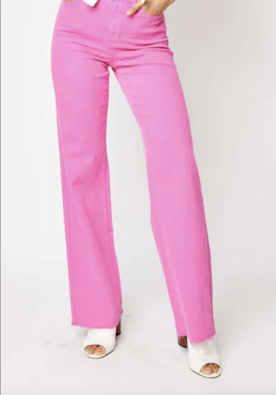 Judy Blue Hot Pink 90s Straight Jeans