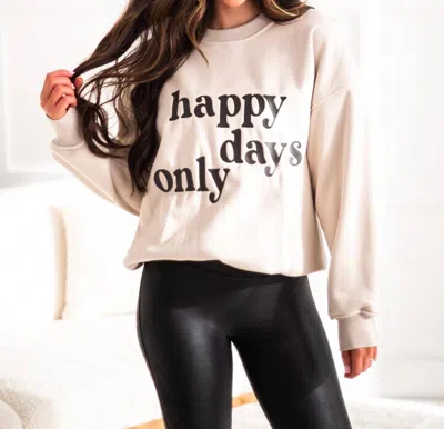 Le Lis Happy Days Only Sweatshirt In Beige