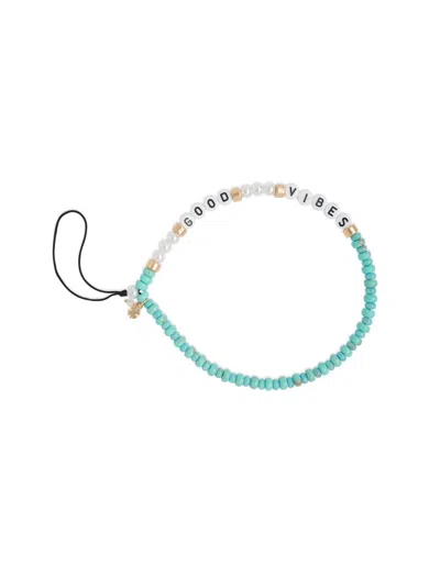Lucky Brand Good Vibes Beaded Phone Charm In Multi