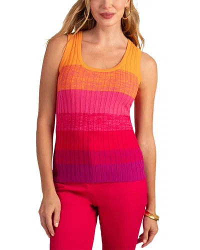 Trina Turk Gibraltar Sleeveless Tank Top In Pink