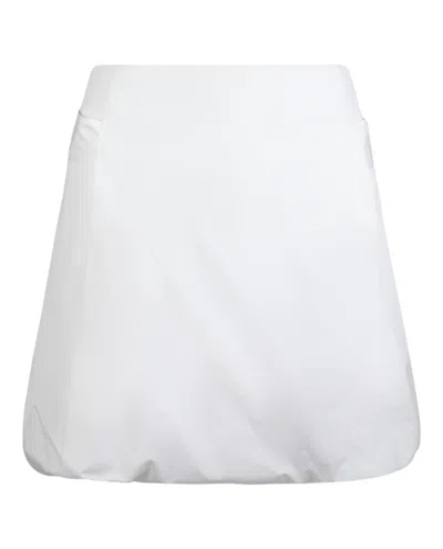 Ferragamo Belted Bubble Skirt In White