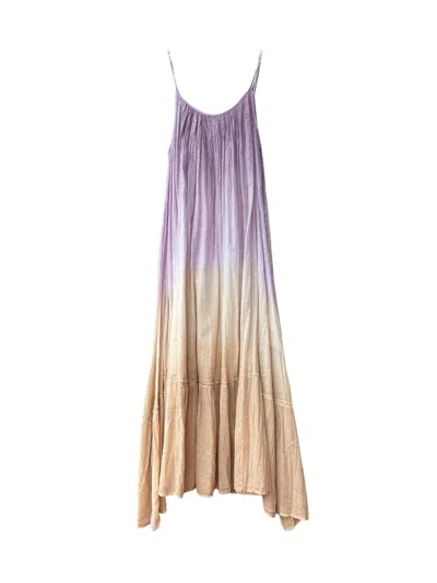 Debbie Katz Women's Aurelia Dress In Lavender/beige In Multi