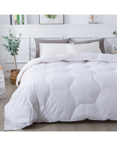 St. James Home Honeycomb Stitch Down Alternative Comforter In White