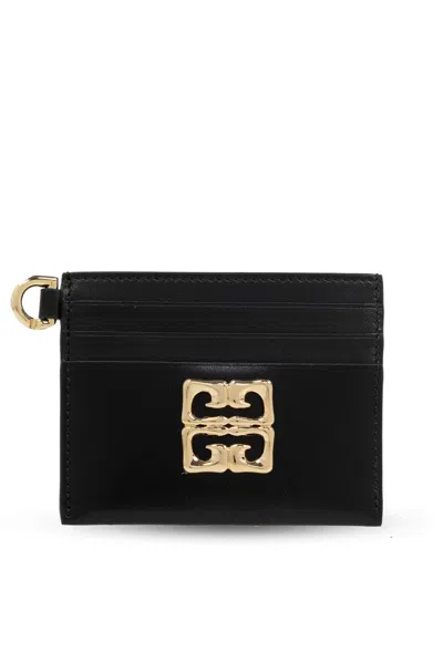 Givenchy 4g Card Holder In Box Leather In Black