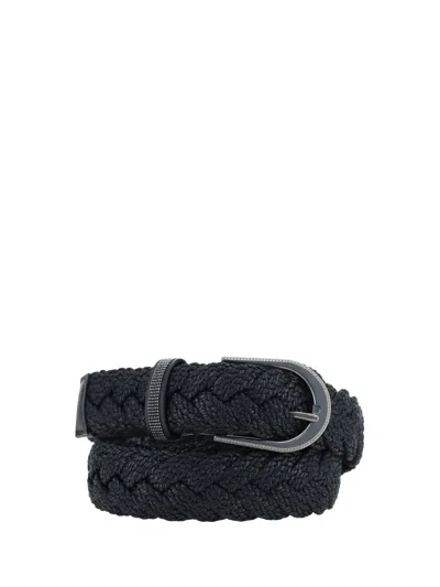 Brunello Cucinelli Belts E Braces In Black