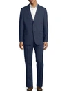 CALVIN KLEIN Stripe Wool Suit,0400095802883