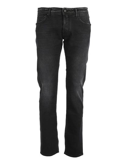 Jacob Cohen Classic Fitted Jeans In Black