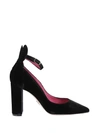 OSCAR TIYE OSCAR TIYE MINNIE PUMPS,MINNIE PUMP BLOCK VELVET BLACK