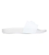 Versace Rubber Slides With Medusa In White/blk