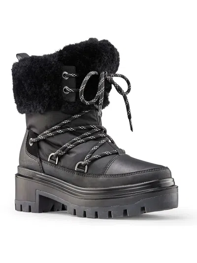 Cougar Marlow Womens Leather Winter & Snow Boots In Black