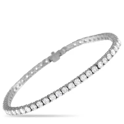 Non Branded Lb Exclusive 18k White Gold 6.57ct Diamond Tennis Bracelet Mf13-052424