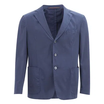 Pal Zileri Elegant Cotton Men's Jacket In Blue