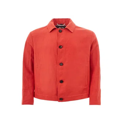 Sealup Chic Polyester Jacket For Men's Men In Orange