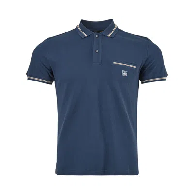 Corneliani Elegant Cotton Polo Shirt For Men's Men In Blue