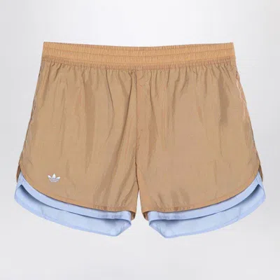 Adidas Originals By Wales Bonner Nylon Layer Short In Beige Wb