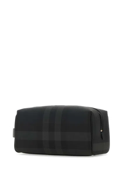 Burberry Check Print Coated Canvas Beauty Case In Checked