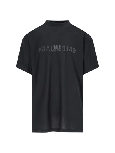 Balenciaga T-shirts And Polos In Black