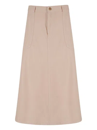 Apc Laurie Denim Skirt In Nude & Neutrals