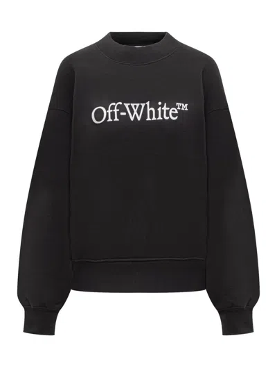 Off-white Sweatshirt With Logo In Black