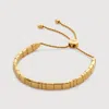 Monica Vinader Delphi Friendship Bracelet In 18ct Gold Vermeil/silver