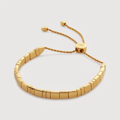 Monica Vinader Delphi Friendship Bracelet In 18ct Gold Vermeil/silver