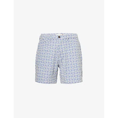 Honor The Gift Infinity Print Shorts In Blue