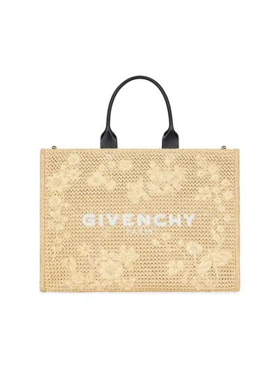 Givenchy Medium Raffia G-tote In Multicolor