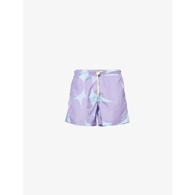 Pleasing Mens Purple Blobby Short