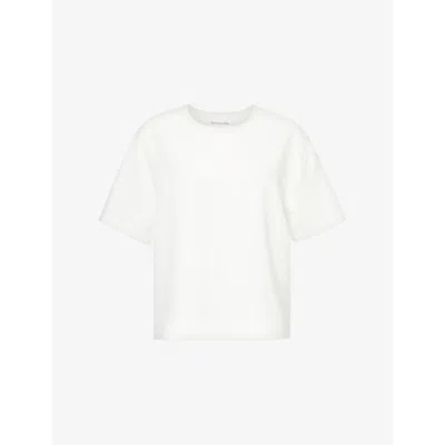 The Frankie Shop Womens White Sierra Short-sleeve Woven T-shirt