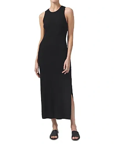 Citizens Of Humanity Isabel Rib Maxi Tank Dress In Black