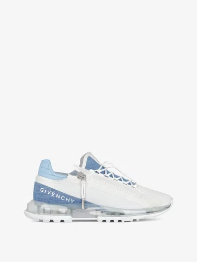 Givenchy Spectre Runner Sneakers In Synthetic Leather And Denim In Blue