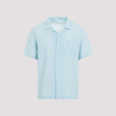 Universal Works Cotton Shirt L In Sky Green